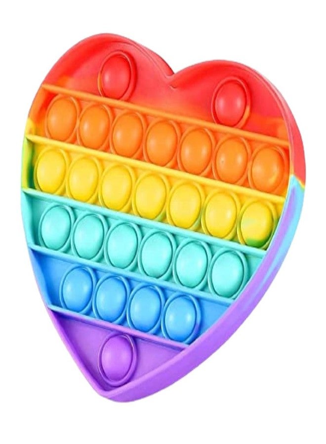 سايج سكوير ألعاب Sage Square Pop It Fidget، هدايا Pop Its Fidgets للأطفال، مجموعة ألعاب Fidget الحسية، ألعاب Popit Popits لعيد الميلاد، أفكار هدايا للأطفال والمراهقين والبالغين، هدايا للبنات والأولاد والصغار (على شكل قلب) - Image 1